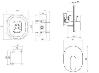 Смеситель Ravak Chrome-CR 066.00 X070057 для душа